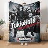Name Custom Tokio Hotel Print Flannel Blanket High Quality Warm Comfortable Cover for All Seasons Perfect for Gifts Home Decor