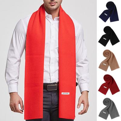 Winter Warm Männer Schal Einfarbig Faux Kaschmir Langen Schal Mode Weichen Schal Schal Wrap Formale Casual Wear