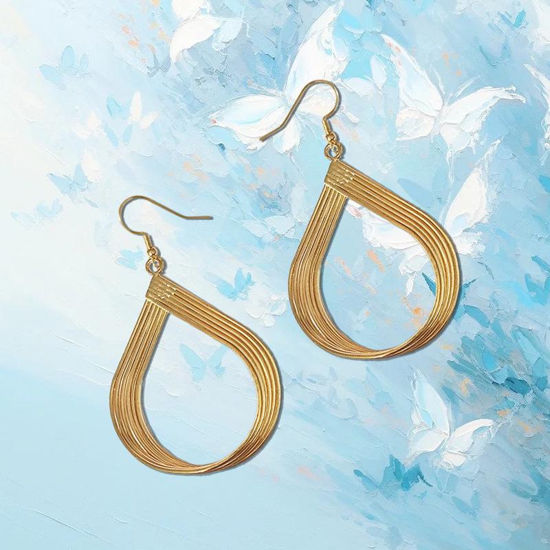 Модные новые креативные ретро круглые серьги трендовые уличные геометрической формы серьги женские