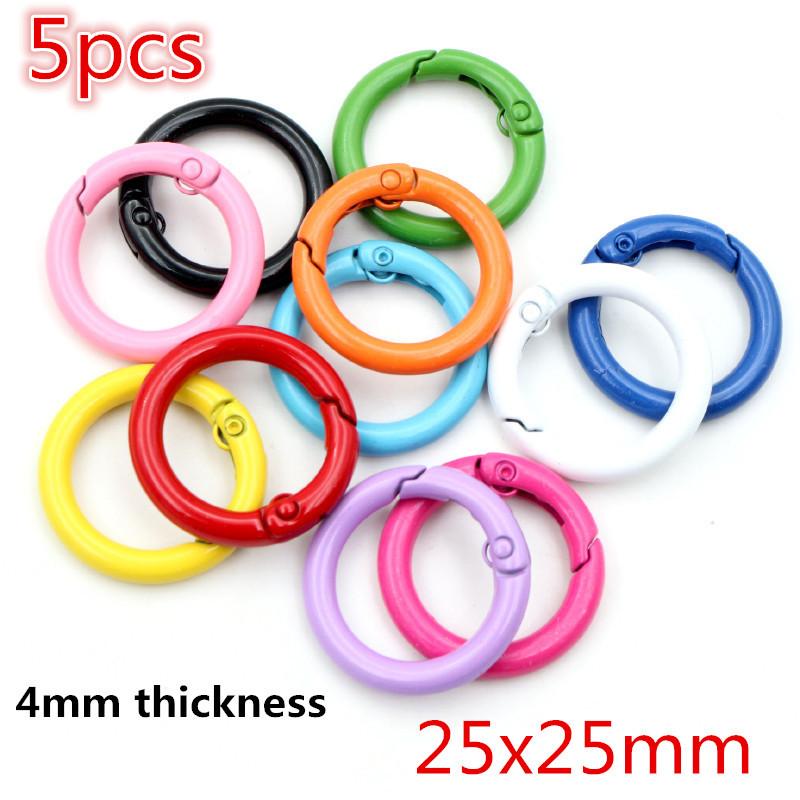 New Colors Mixed Alloy Open Rings Lobster Clasp Hooks DIY Keychain Jewelry Making Findings Supplies Accessories