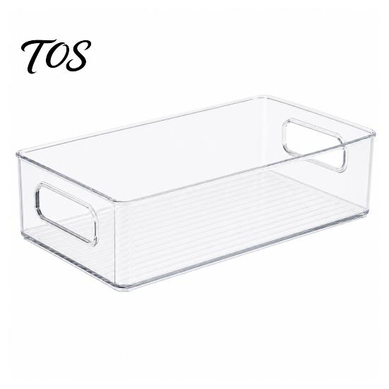 Dustproof Stationery Container Desktop Storage Box, Clear PET Drawers Organizer, Stackable Space Multi Purpose Desk Organizer Saving Case, for Office