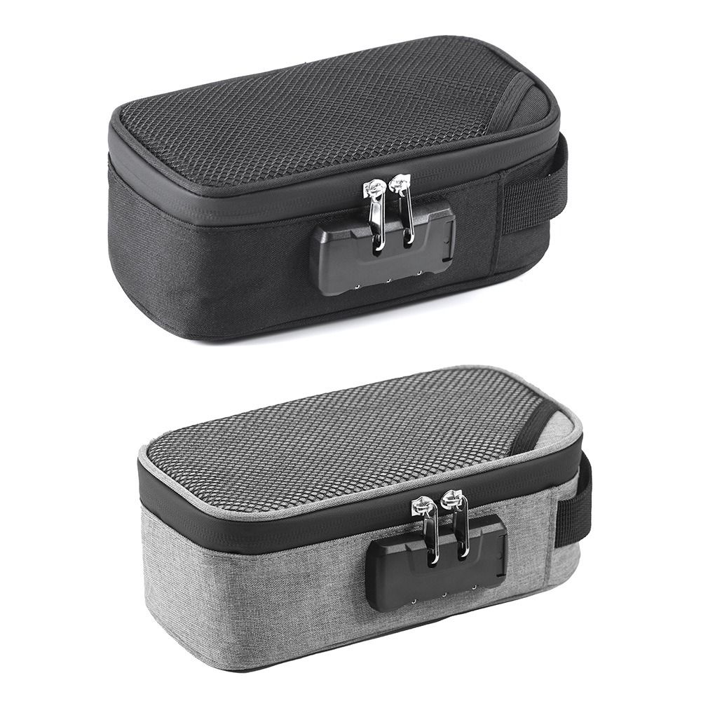 Portable Smell Proof Bag Waterproof Medicine Lock Box Easy Use Odorless Storage Case Home