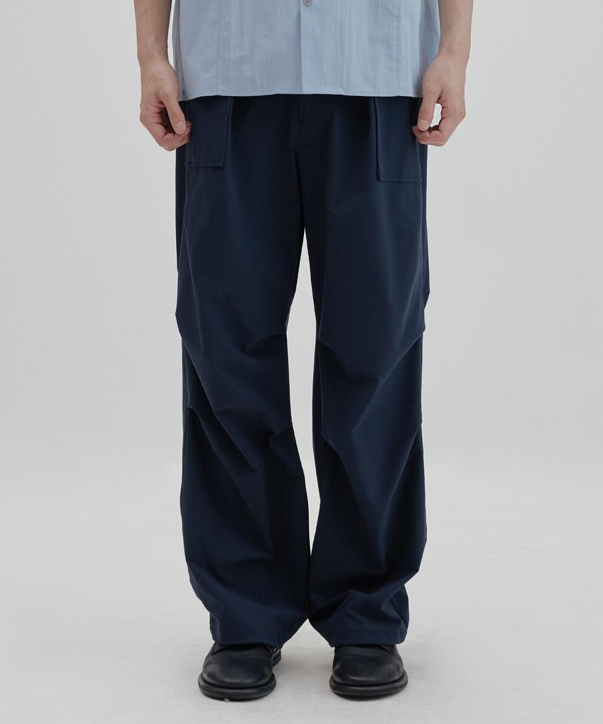 NONBLANK Elastic Waist Fatigue Pants_Dark Navy