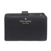 Kate Spade Madison SmallMedium Compact Bifold Wallet KC580 (Black) - Women's, Compact, Outlet Brand, Saffiano Leather.