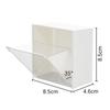 1/2Pcs Wall Mounted Storage Boxes Adhesive Small Jewelry Holder Box Plastic Dustproof Bathroom Organizer For Cotton Swabs Makeup