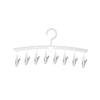 1/2/4pcs-8 clip hangers, hat leggings storage rack, durable sock drying rack, suitable for household storage rack
