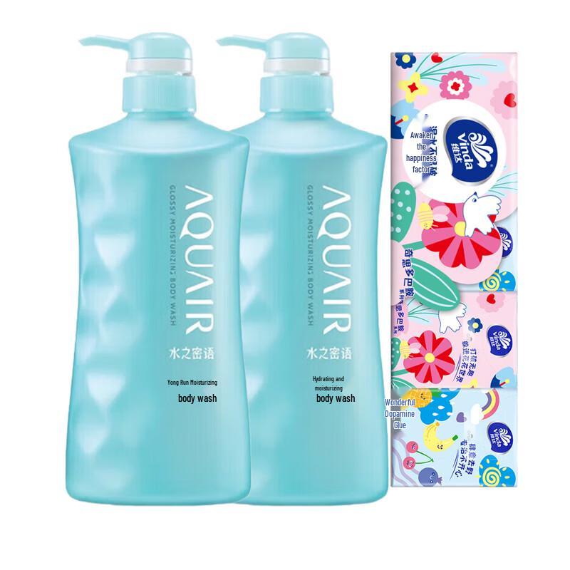 Набор: Влажные салфетки Vinda и Гель для душа Aqua Aura