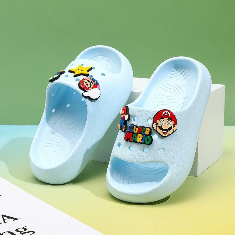 Comfortable Mario Character Eva Slippers For Kids In Soft Sole Design Available In Multiple Colors And Sizes For Boys And Girls