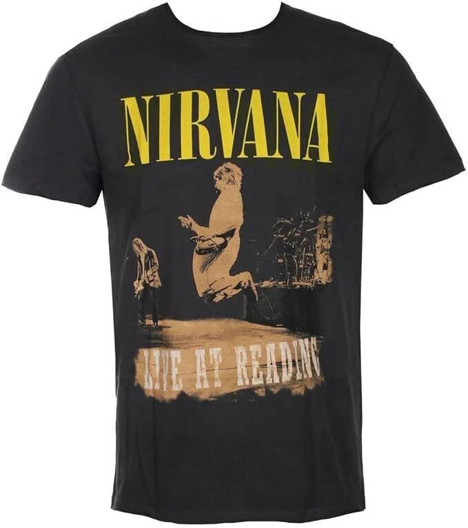 Amplified Nirvana Live At Reading Unisexs Black T Shirt Nirvana Classic Tee M