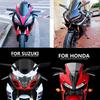 For HONDA Kawasaki Suzuki Yamaha BWM Motorcycle Mirrors Modified Wind Wing Adjustable Rotating Rearview universal