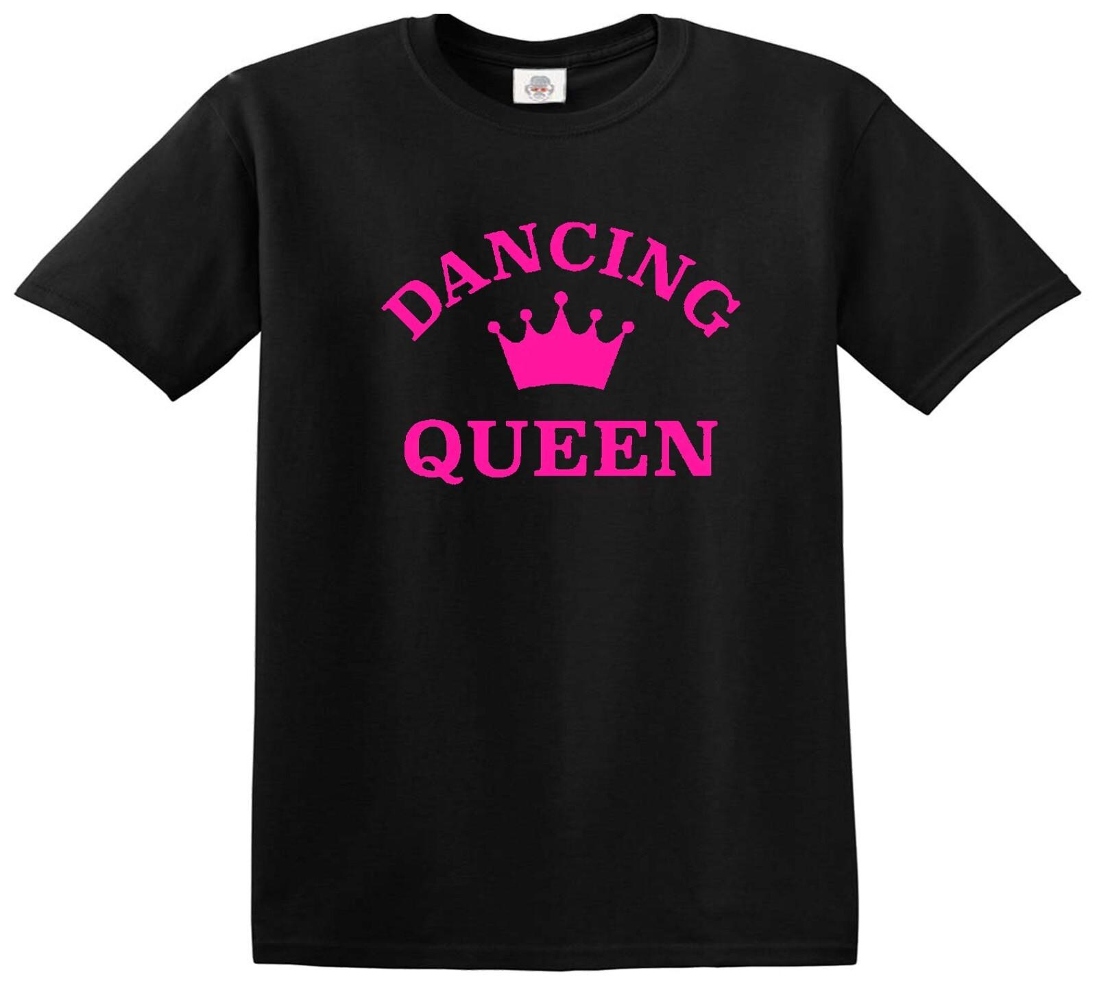 Dancing Queen T-Shirt Mens Womens Tees Top Funny Boys Girls Dancer Gift Present Novelty Top Tee L