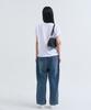 Yuseuteule Waist Embroidered Short Sleeve T-Shirt (White)