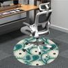1pc Floral Pattern Office Round Area Rug, Indoor Mat Suitable For Office, Under Office Chairs Bedroom Living Room Home Decor, Room Deco