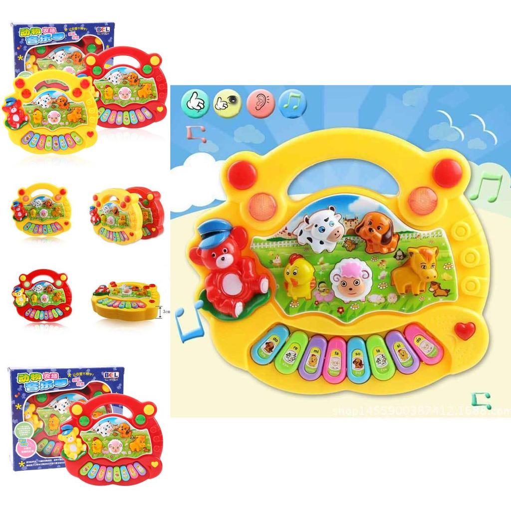 Versatile Musical Educational Animal Farm Piano Enriching Developmental Music Toy For Young Children