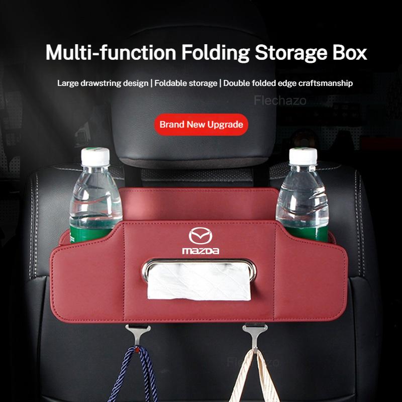 Car Seat Organizer Backseat Multifunction Folding Storage Box For Mazda 2 3 6 CX3 CX-5 CX5 CX7 CX9 MX5 Axela ATENZA Car Styling