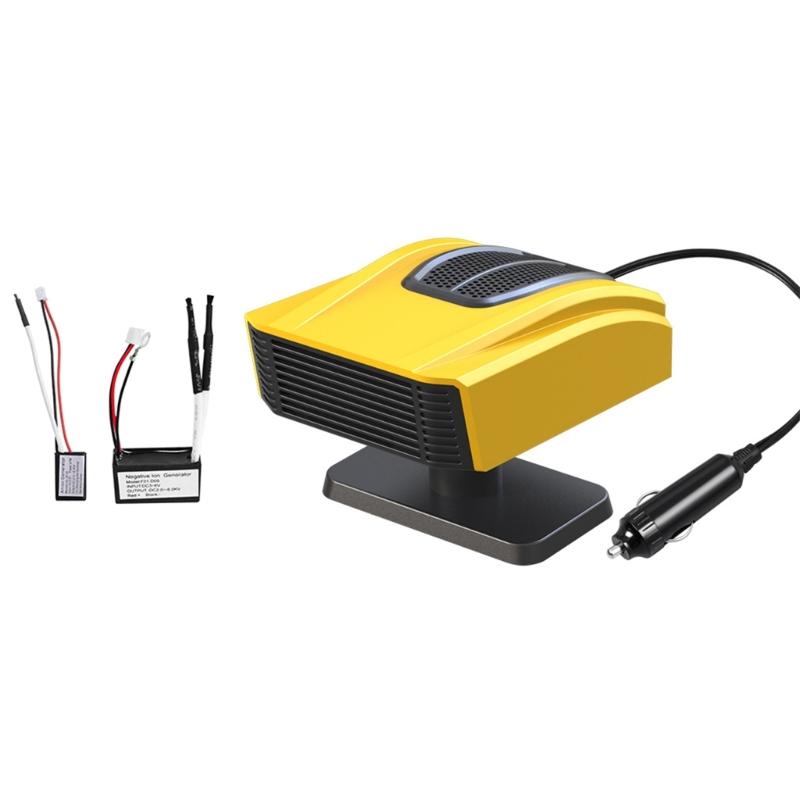 Car Defroster Demister 12V/24V Electric Heater Fan Self Adhesive Windshield Defogger Car Accessories Angle Adjustable