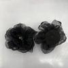 Korean Style Handmade Organza Flowers - Burned Edge DIY Accessories for Hats, Headwear, and Clothing Notions