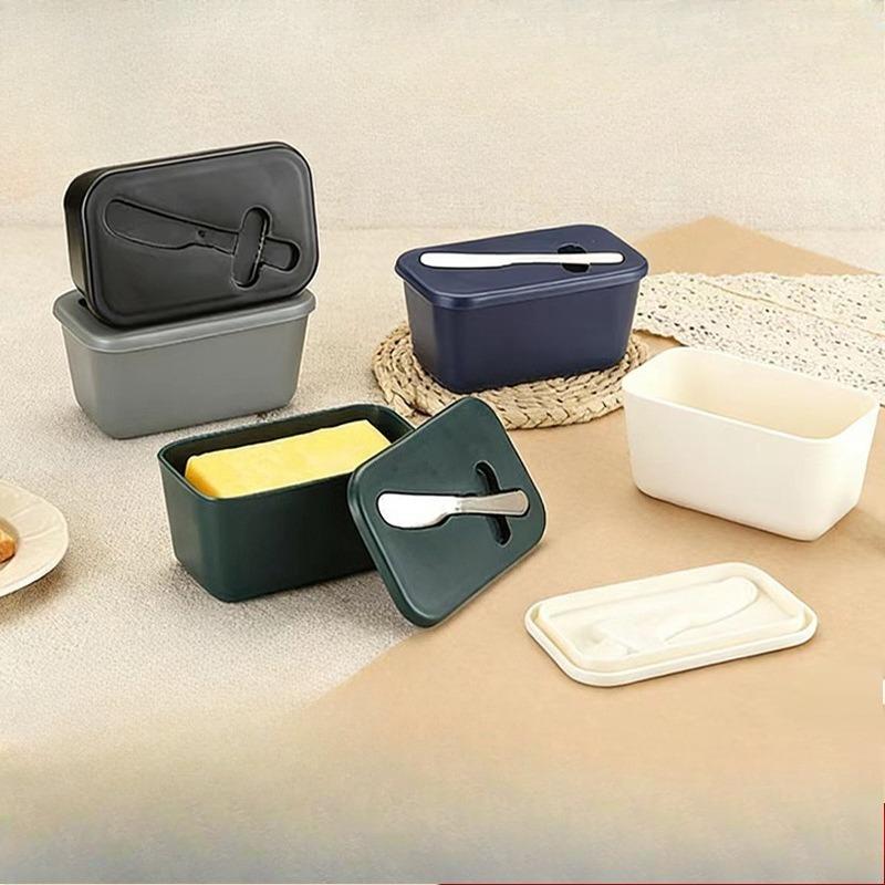 Knife-equipped Butter Box, Large-capacity Food-grade Cheese Box, Refrigerator Butter Storage Box
