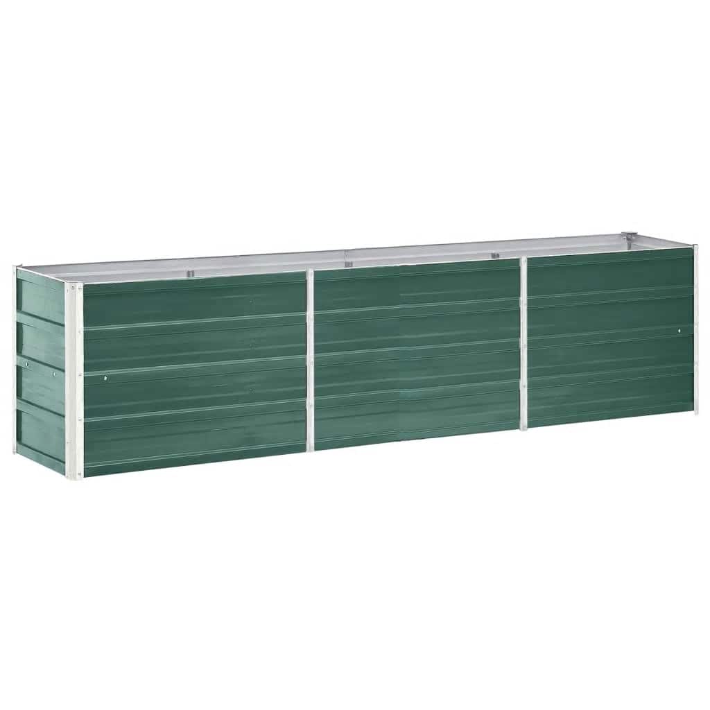 Garden Raised Bed Galvanized Steel 240 * 40 * 45 Cm Green