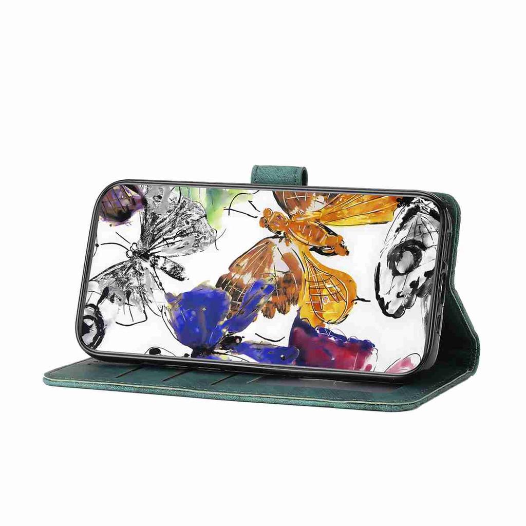 For Motorola Series.Moto E13 E20 G05 G54 Edge 40 Edge 50 Edge 60...Faux Leather Wallet Case with Butterfly Design,Card Slots & Shockproof Protection