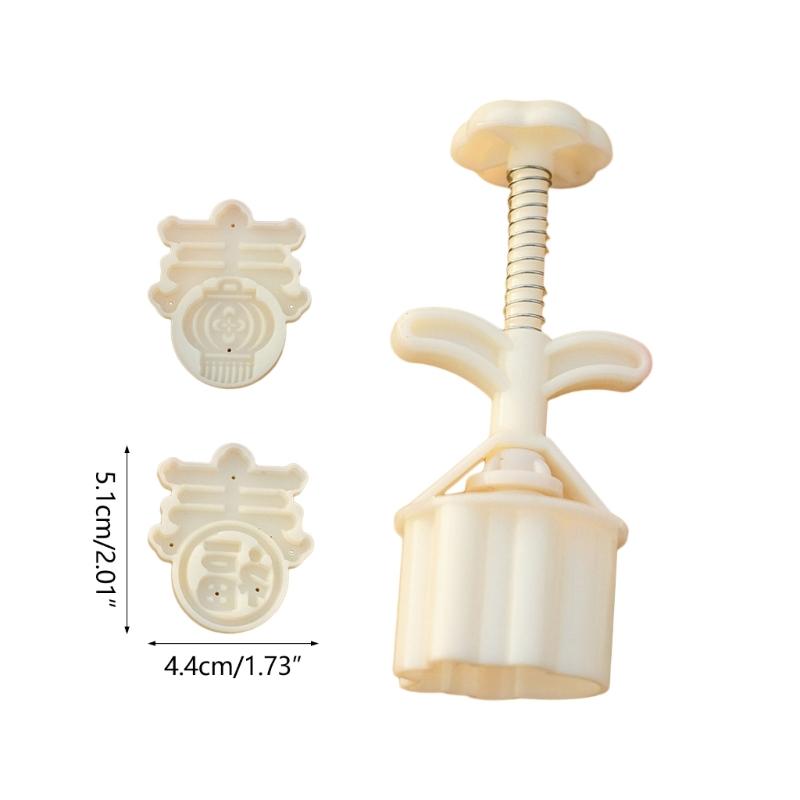 Traditional Pastry Mold Mooncake Molds Plastic Dessert Moulds Spring Festival Character Mold Suitable for Festive Treats