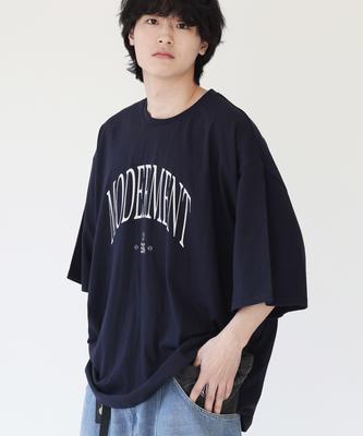 Modernoment Pin Logo Oversized Short Sleeve T-Shirt [Navy]