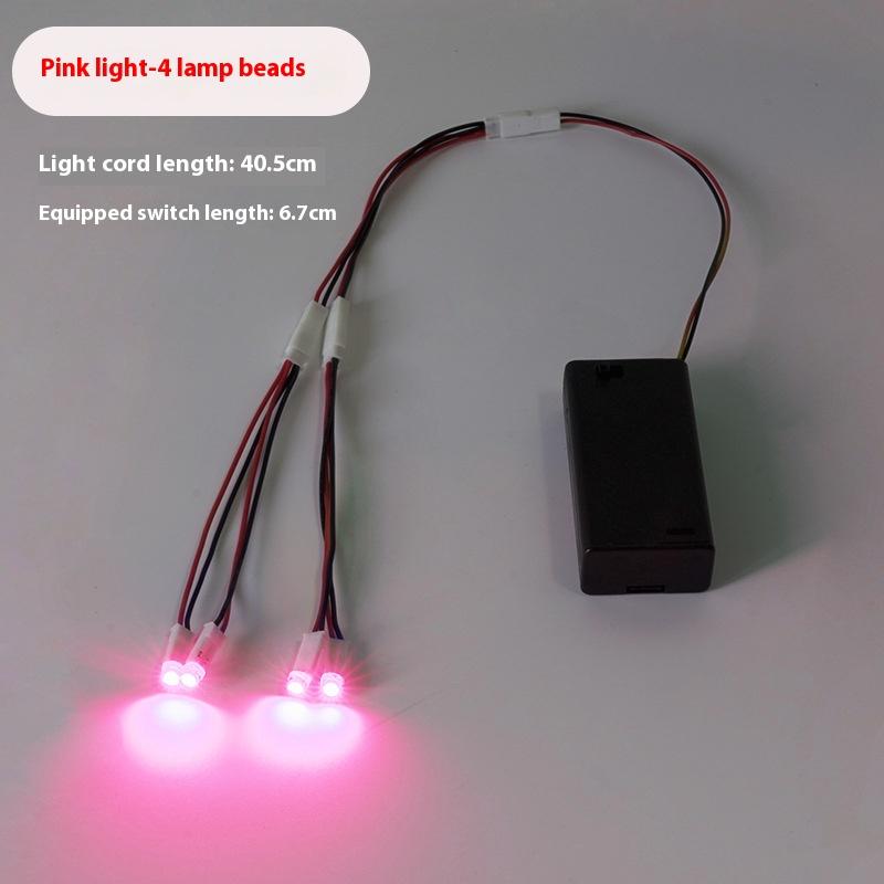 1 Bucată DIY Creativ Handmade Model Lumină Păpușă Casă de Păpuși Margele Lampă LED 3V Ultra Luminoase Micul Lumina de Noapte Nu. 5 Baterii Bec Mic