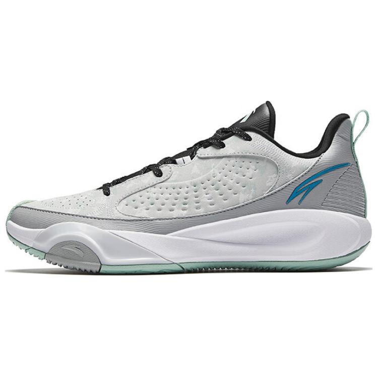 Anta Wind Tunnel 4 Basketball Shoes Comfortable Versatile Shock Absorbing Durable Low Top Men sneaker Gray 112511604-3