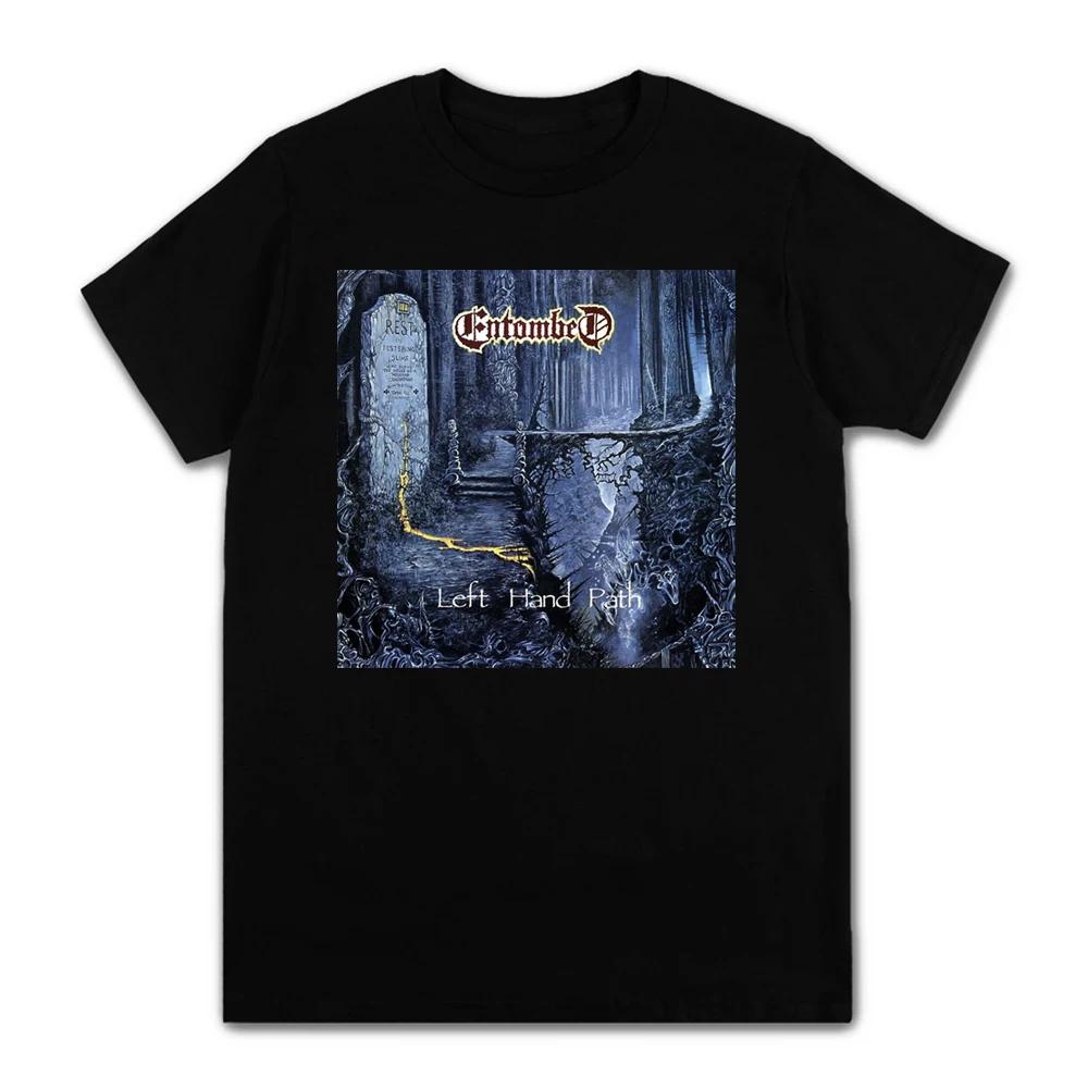 2023 Arrived T Shirt Death Metal Entombed Left Hand Path Album Vintage Print tshirts 100% cotton Short Sleeve Top Tees