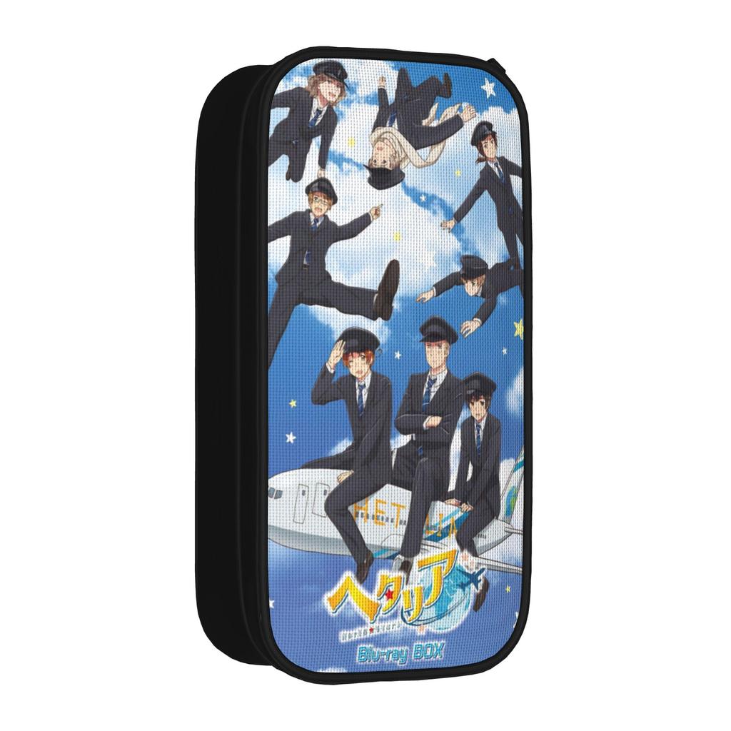 Hetalias Axis Powers Accessories Pen Box Large-capacity Kids Pencil Bag Birthday Gift