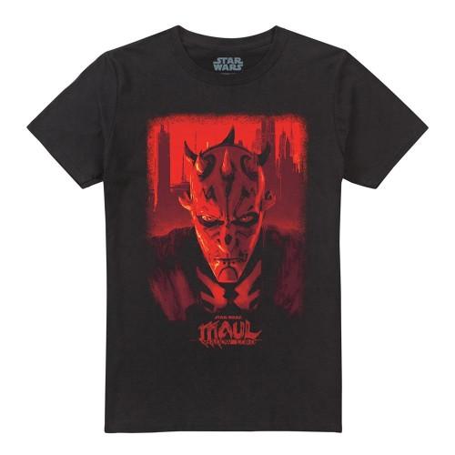 Star Wars: Maul-Shadow Lord Unisex Adult Red City Poster T-Shirt