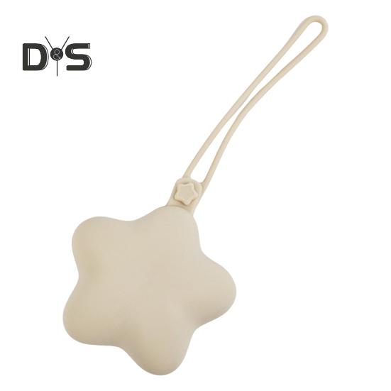 Star Shaped Pacifier Holder Case with Hanging Rope Food Grade BPA Free Portable Silicone Pacifier Protector Case