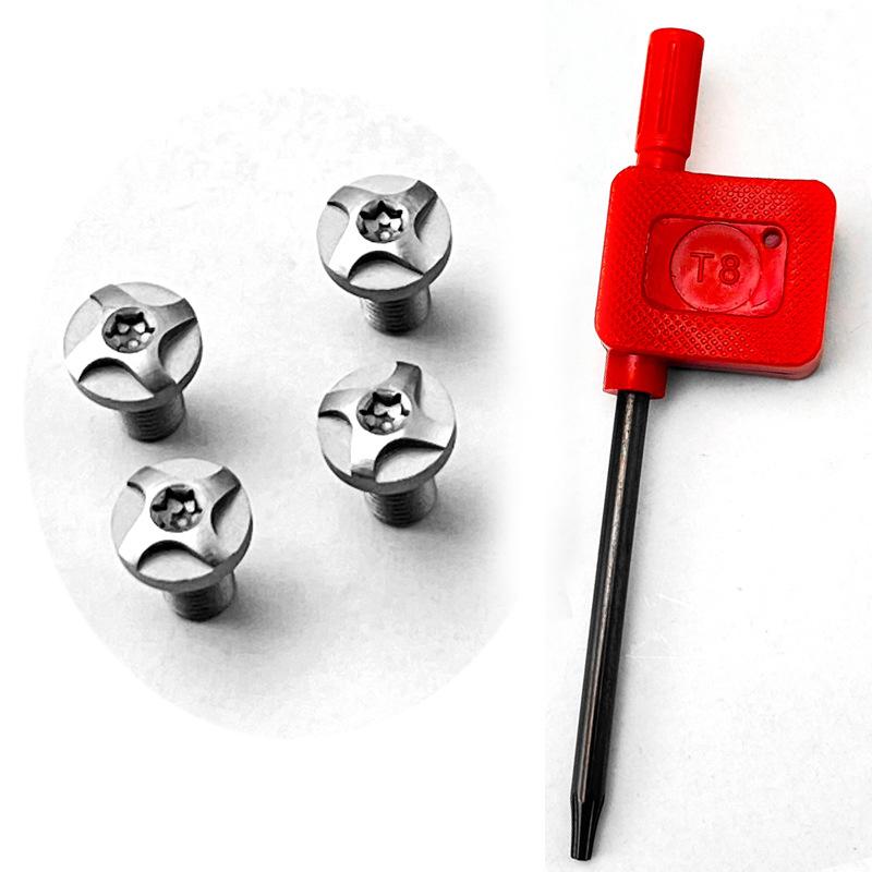 1 Set CNC Machined 416 Stainless Steel 1911 Models Grip Screws with Removal Tool T8 Torx Keys Wrench DIY Making Accessories Part