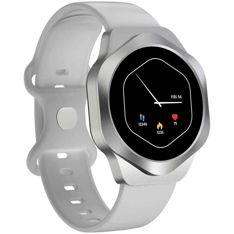 Canyon Smartwatch Hexagon 88 Rozmowy Bluetooth Srebrny