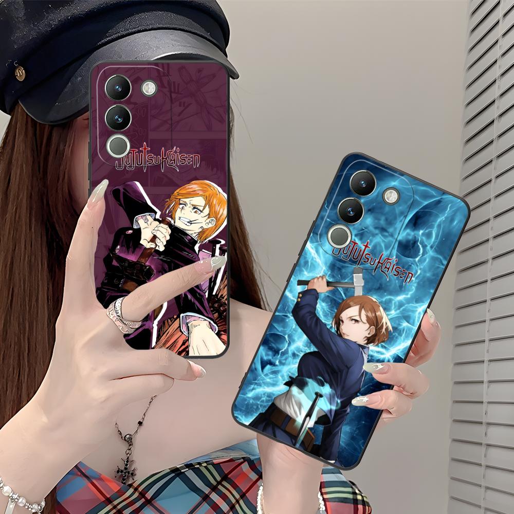 Jujutsu Kaisen Nobara Mobile Phone Case for VIVO V60 V50 V40 V30 V29 V27 V25 V23 Pro Lite 5G Colorful Printing Cover Smartphone