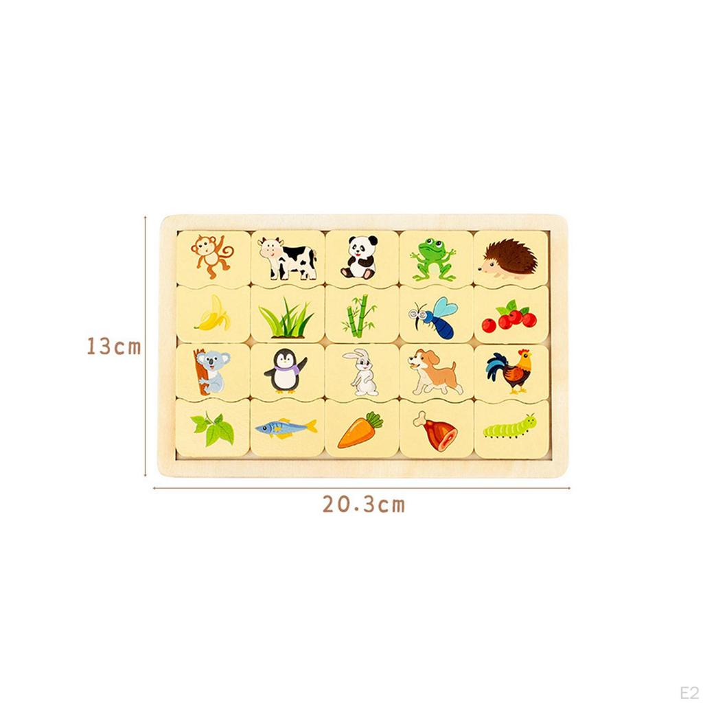 Children Wooden Puzzle Matching Toy Montessori Education Sorting Board for Boys and Girls