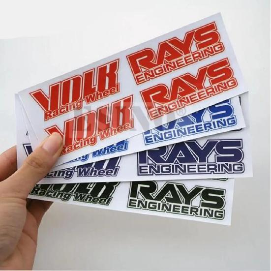 Volk Rays Autostyling Klasický Dekorativní Vinylový Ráfek Kreativní Sada Samolepek pro RAYS Volk Racing TE37 TE37 SL TE37C