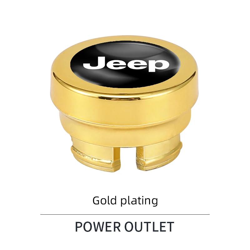 Pro auto Jeep Kryt zapalovače Chromovaný zástrčka zapalovače Pro Jeep Renegade Wagoneer Avenger Recon Wrangler JK Gladiato