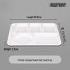 14-inch Square 5-Compartment Melamine Fast Food Tray