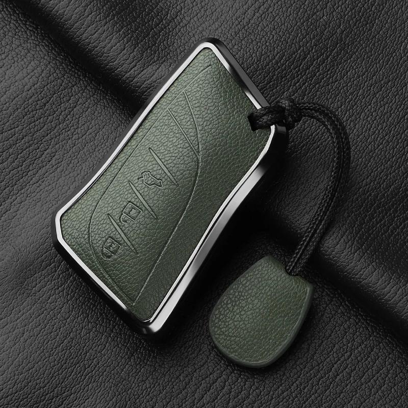 Aluminum Alloy Goatskin Car Key Case Cover For Lexus Nx Es Ux Us Rc Lx Gx Is Ct Rx 200 250H 350H 400H Ls 450H 260H 300H Ux 200