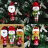 Christmas Decor Santa Snowman Reindeer Fabric Swinging Ornament For Holiday Tree
