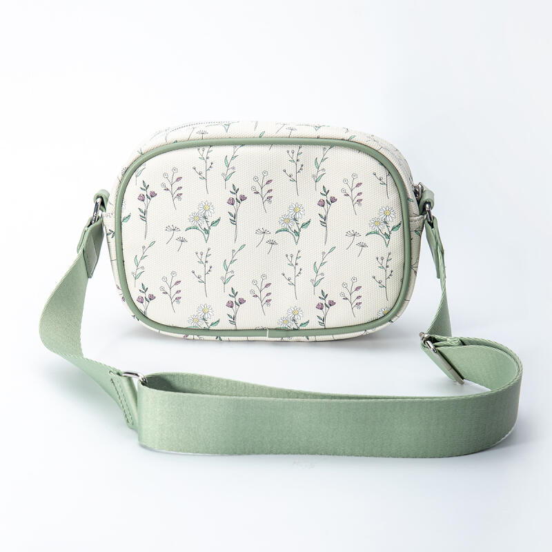 High Quality PU Leather Women's Handbags Purse Ladies Flower Printing Small Shoulder Bags Multifunctional Commuter Crossbody Bag