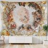 Tapiz Estampado Pintura al Óleo Estilo Europeo Decoración de Pared Hippie Techo Decoración Bohemio Psicodélico Sábanas para Sofá