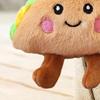 Doll Pendant Keychain Cartoon Style Sandwich Plush Keyring Car Key Holder Pendant Backpack Accessories