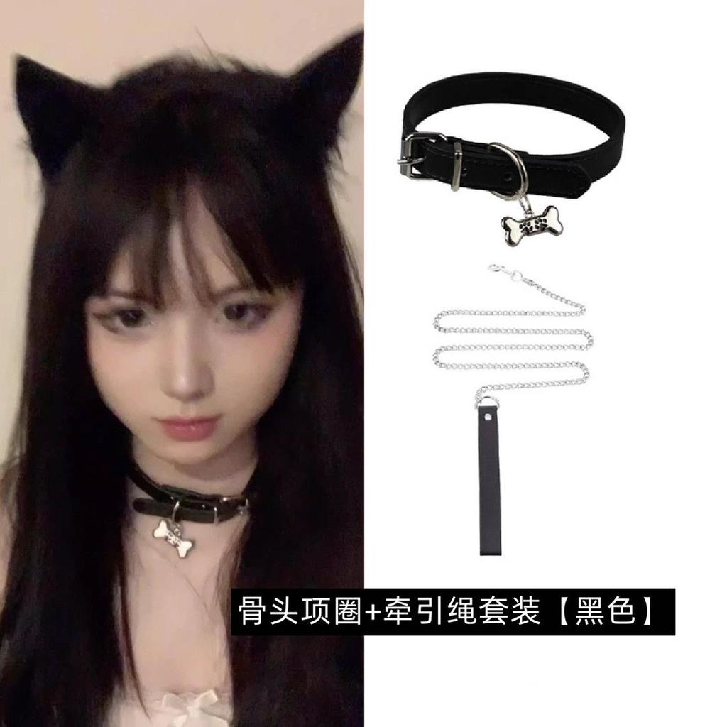 Hottie Sweet Cool Neck Ring Choker Collar Female Punk Wind Necklace Traction Rope