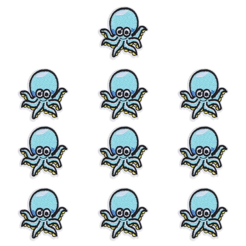 10Pcs Decorative Embroidered Design Cloth Stickers Vivid Pattern Embroidered Patches Iron On Patches For Shoes