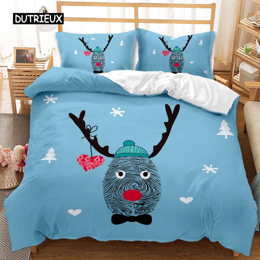 Cartoon Bed Cover Kawaii Room Cozy Reversible Comforter Cover Adorable Cartoon Animal Kitten Lovely Love-themed Long-lasting Polyester Qulit Cover