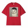 Fun "Crazy Cat" Meme Print T-Shirt — A Casual Top with A Stylish, Cool, and Classically Humorous Vibe.women Clothing Fashion Y2K