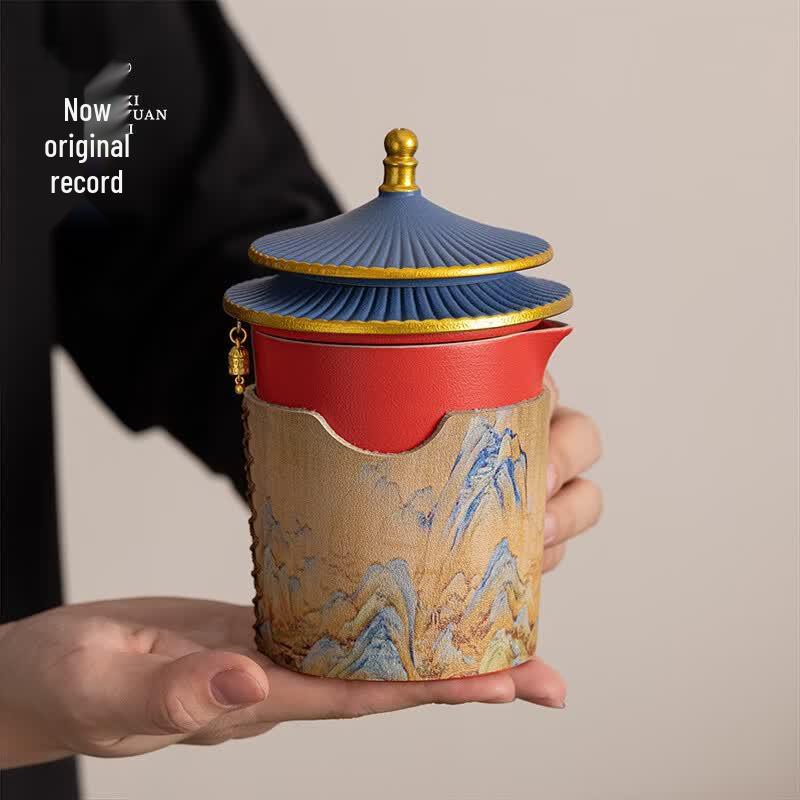 Xiyuanji Palace Rivers and Mountains 7-piece Kung Fu Tea Set