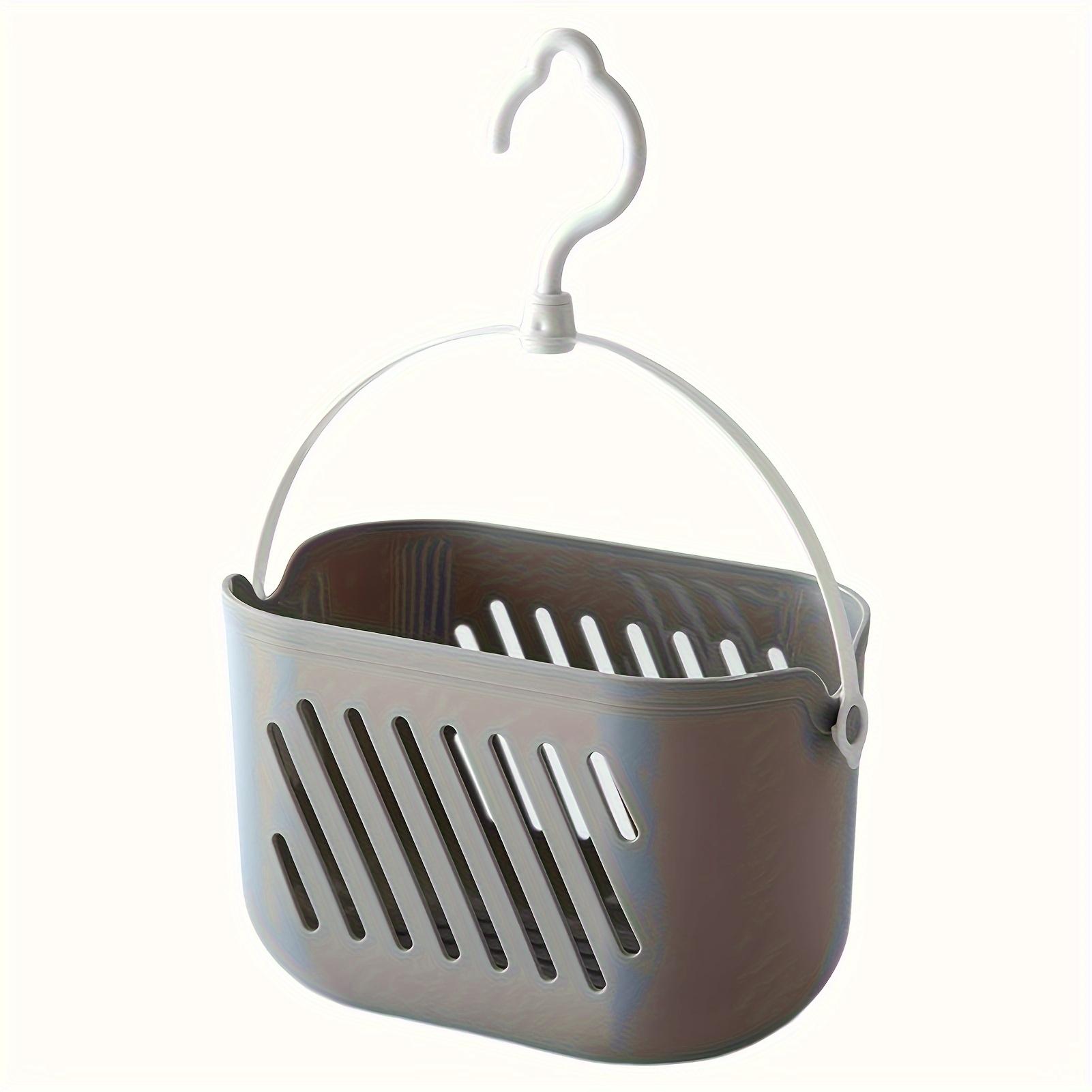 

Hanging Storage Basket - Multi-Purpose Open Plastic Organizer for Bathroom, Kitchen & Home Use, Bathroom Shelves